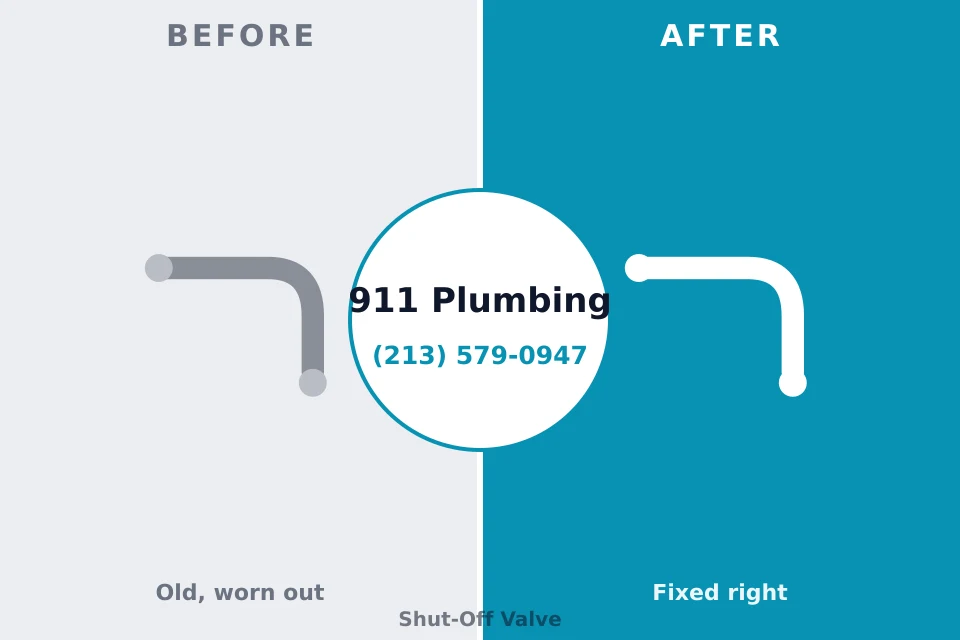 Before and after: plumbing repair Los Ranchos de Albuquerque, NM